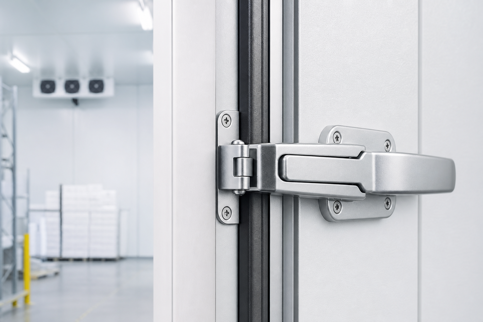 Precision sealing system for cold room door