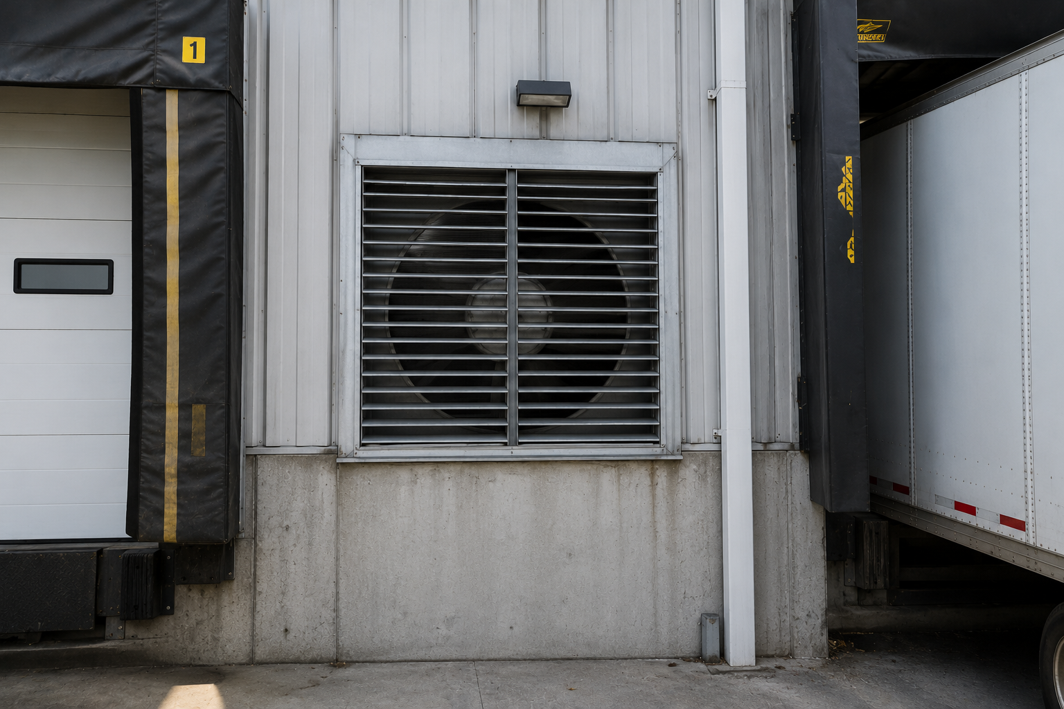Energy-efficient cold storage loading and ventilation facility