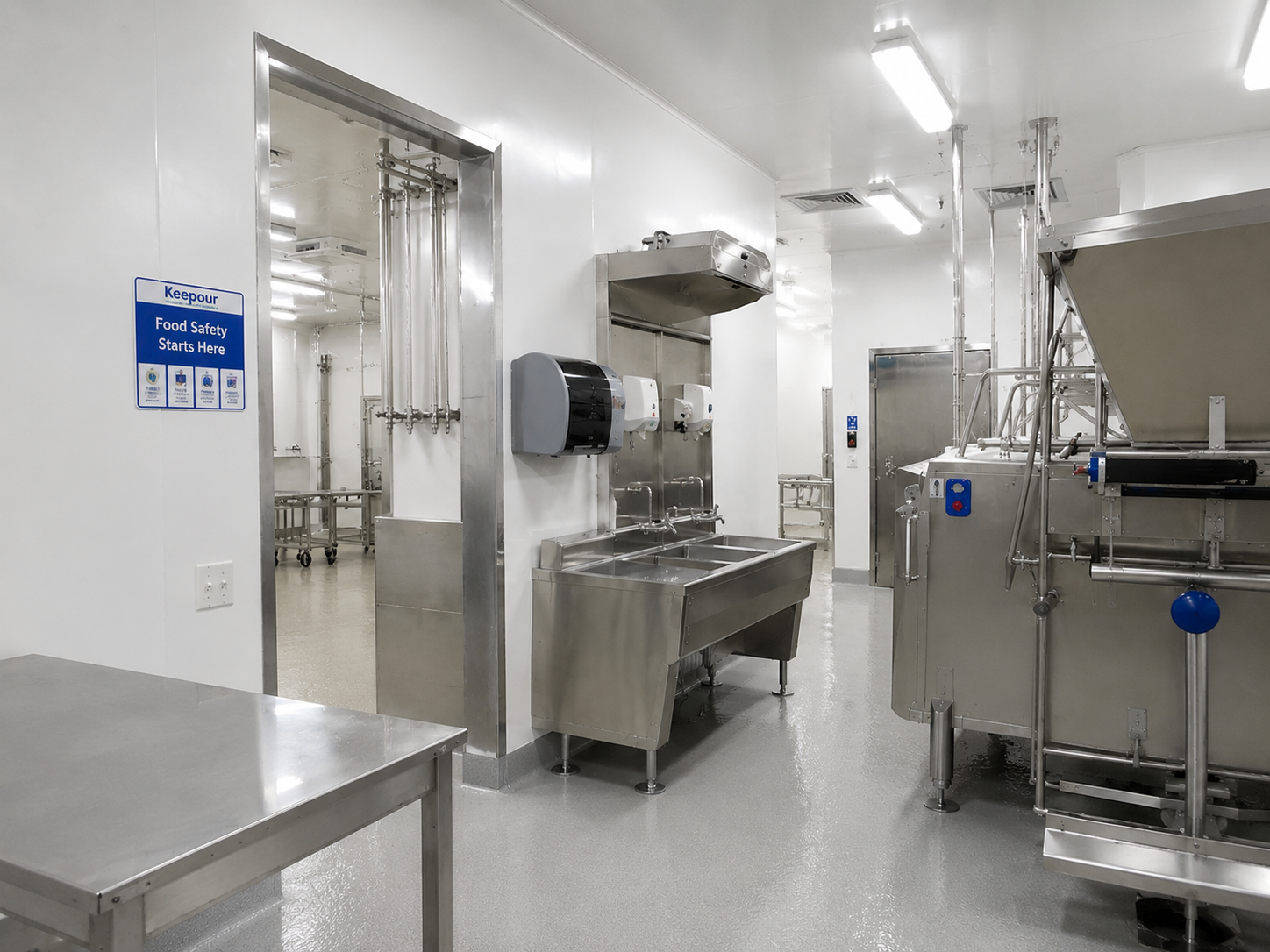 Food-Safe, Easy-Sanitation Construction