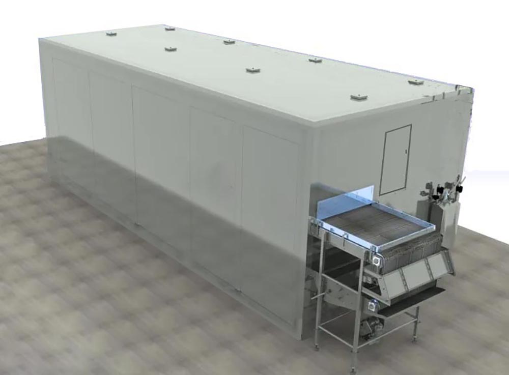 IQF individual quick freezing tunnel for frozen food processing